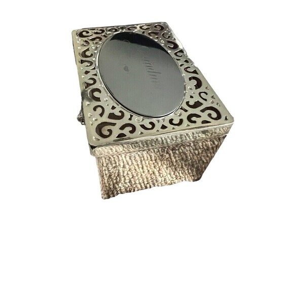 Things Remembered Trinket Jewelry Box Silver Tone 2x3.5 Grandma Engraved On top - Picture 4 of 8